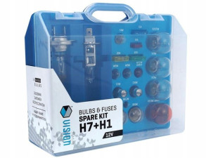 Zasobnik żarówki BOX H7 + H1 12V + 17 elementów