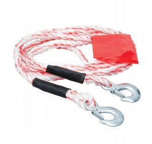 Linka Holownicza Pleciona Z Hakami 5 Ton 4 Metry