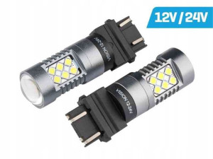 Żarówka P27/7W T25 12/24V 30 SMD LED CANBUS biała