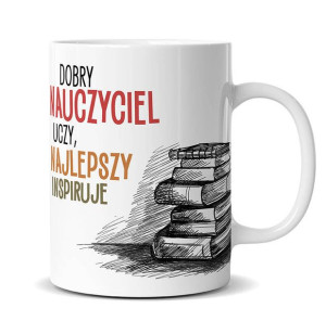 Kubek Najlepszy Nauczyciel inspiruje 300ml Kukartka