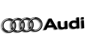 Wycinana naklejka AUDI czarna