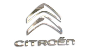 Wycinana naklejka CITROEN chrom