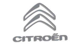 Wycinana naklejka CITROEN szara
