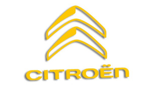 Wycinana naklejka CITROEN żółta