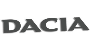 Wycinana naklejka DACIA grafitowa