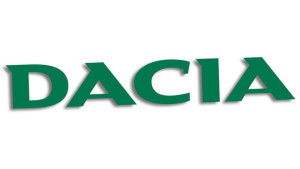 Wycinana naklejka DACIA zielona