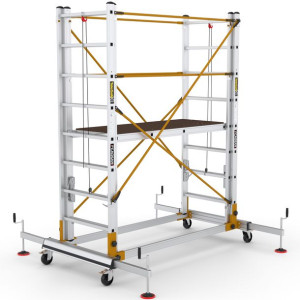 Rusztowanie aluminiowe TeleSafe 45x155cm S004 4.75m Komplet