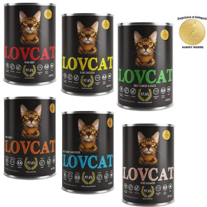 Lovcat  karma mokra Mix smaków 6 x 400g