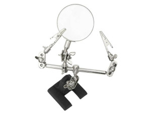2615  Uchwyt trzecia ręka z lupą 60mm