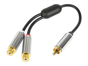 91-230  Rozg.rca: wt-2 gn metal z przew. 15cm