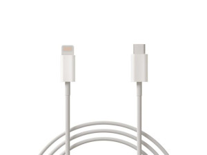 66-142  Przył.usb-c -iphone 1m białe
