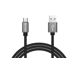 66-081  Przył.usb a - micro b 1,5m plec-metal bl