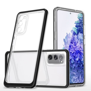 Clear 3in1 Etui Do Samsung Galaxy S20 Fe 5g Żelowy Pokrowiec Z Ramką Czarny