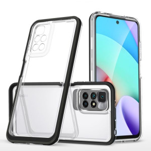 Clear 3in1 Etui Do Xiaomi Redmi 10 Żelowy Pokrowiec Z Ramką Czarny