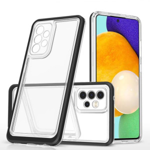 Clear 3in1 Etui Do Samsung Galaxy A33 5g Żelowy Pokrowiec Z Ramką Czarny