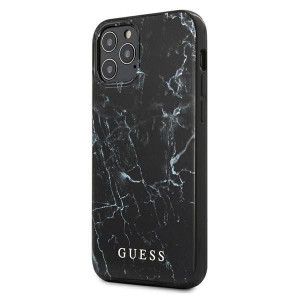 Guess Guhcp12mpcumabk Iphone 12/12 Pro 6,1" Czarny/black Hardcase Marble