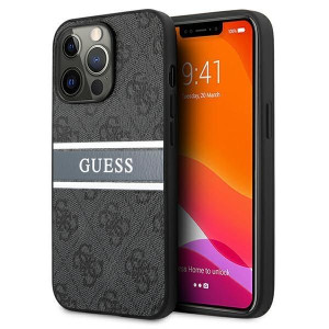 Guess Guhcp13l4gdgr Iphone 13 Pro / 13 6,1" Szary/grey Hardcase 4g Stripe