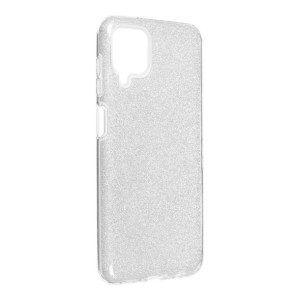Futerał Forcell Shining Do Samsung Galaxy A12 Srebrny