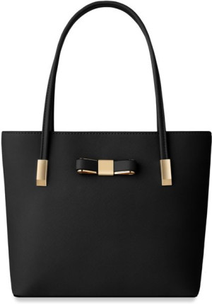 Czarna TOREBKA DAMSKA Klasyczna SHOPPER Elegancka