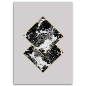 OBRAZ NA PŁÓTNIE Abstrakcja Geometryczna 80x120