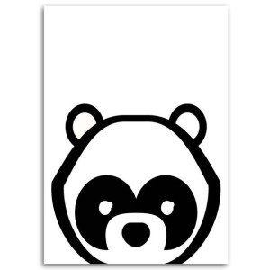OBRAZ DLA DZIECKA Panda Miś Zwierzęta 40x60