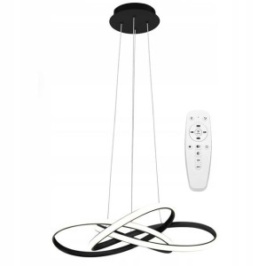 Lampa Sufitowa Wisząca Ring Node Led Czarna Pilot