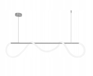 Lampa Sufitowa Wisząca LED Nowoczesna Long Chrom
