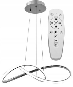 Lampa Sufitowa Wisząca Ring Nowoczesna Led + Pilot