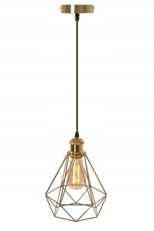 Lampa 392197 Diament Złota Sufitowa Wisząca Loft