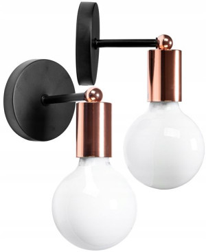 Lampa Kinkiet Ścienny Metalowy Rose Gold Paradise