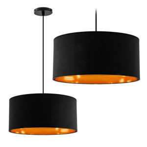 Lampa Wisząca Żyrandol Nowoczesny Black Gold 36cm