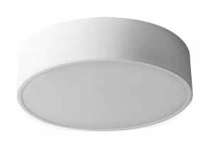 Lampa Plafon 30cm Okrągła Biała Sufitowa Żyrandol