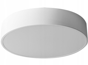 Lampa Plafon 50cm Okrągła Biała Sufitowa Żyrandol