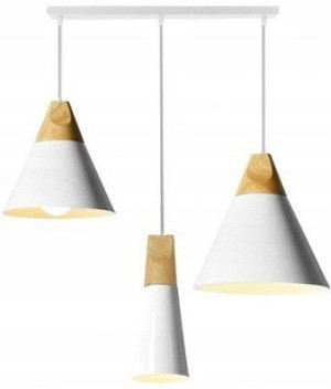 Lampa Wisząca Sufitowa Skandi 3 CP Kolory Biały