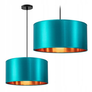 Lampa Wisząca Żyrandol Nowoczesny Blue Gold 44cm