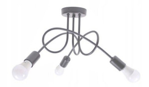 Lampa Sufitowa Wisząca Potrójna Paradise 3 Grey