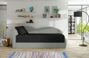 Kanapa Aga Ag26 Lewa 180x150 Szary/czarny Eltap