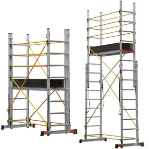 Rusztowanie aluminiowe jezdne na schody BRIKS PL003 4.80m