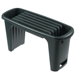 Taboret ogrodowy 2 w 1, 65,5 x 25 x 34 cm, zielony