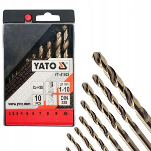 Yato Zestaw Wierteł Do Metalu Co-hss 10 Szt 1-10mm
