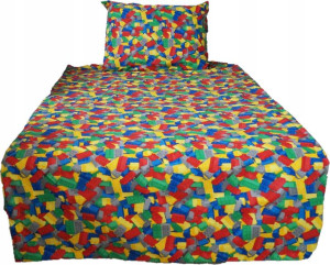 Pościel 120x160 Dziecięca Klocki z Klockami Lego