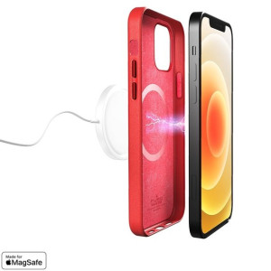 PURO SKYMAG - Etui iPhone 12 / iPhone 12 Pro Made for MagSafe (czerwony)