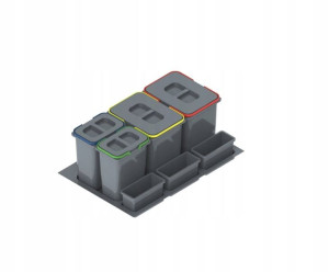 Sortownik Wkład Na Odpady Praktiko 80 2x20 + 2x9 L