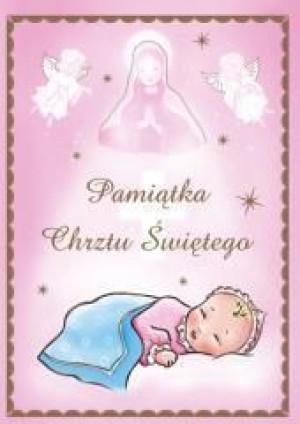 Pamiątka chrztu św. - różowa Grzegorz Grochowski