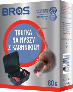 Trutka na myszy z karmnikiem 60 g