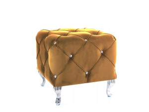 Puf Hestia K Velvet Curry Bluvel 68/srebrny-signal