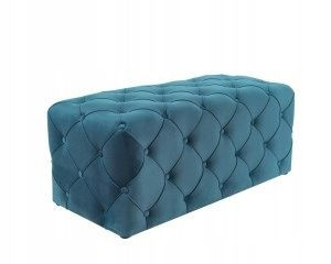 Puf Aviva Velvet Zielony Bluvel 78/ Wenge- Signal