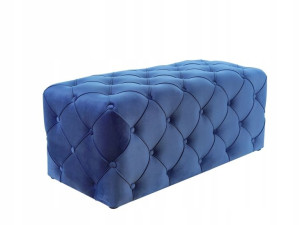 Puf Aviva Velvet Granatowy Bluvel 86/wenge- Signal