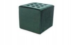 Puf Lori Velvet Zielony Bluvel 78 - Signal