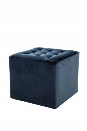 Puf Lori Velvet Czarny Bluvel 19 - Signal